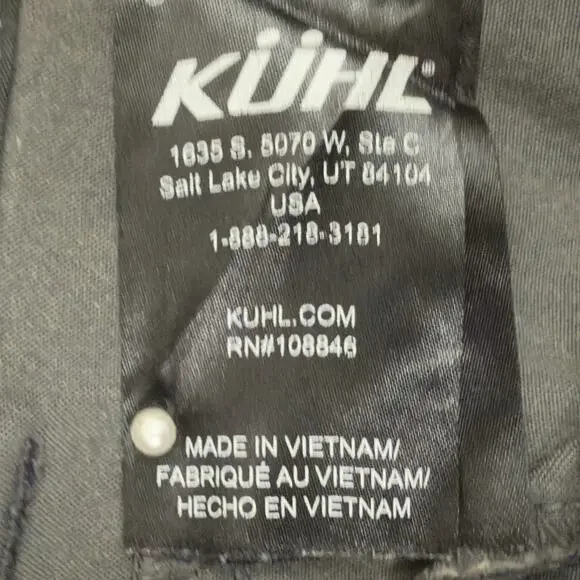 Kuhl Mens Pants Slax Klassik Fit Enduro Fabric Gray Moisture Wicking Size 36x30